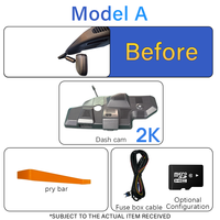 Dash Cam 4K UHD Khusus F-150 F-250 RAPTOR 2021-2025 Perekaman Berulang G-sensor Kontrol Aplikasi WIFI Perekam Video Kotak Hitam Mobil