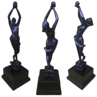 Usine En Gros Meilleur Ballet Danseur Statue Bleu Foncé Danse Fée Jeu De Sport Trophée Tasses Métal Artisanat Souvenirs