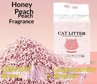Muestras Gratis: Arena para Gatos Ecológica de Almidón de Maíz y Fibra de Guisante, Baja en Polvo, Fuerte Aglutinación, Desodorizante, Pellets Desechables por el Inodoro, 2.5kg/7L