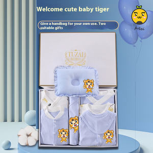 Ropa de bebé unisex utilizable todo el año estampado de alta calidad 100% algodón puro imprescindible artículos de bebé recién nacido conjunto de productos de bebé - Product Image 1