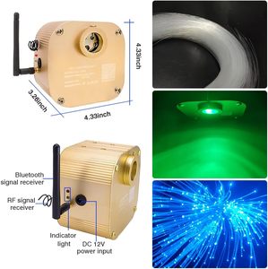 Kunststoff PMMA Endleuchtendes Glasfaser-Sternenlicht für Autodachhimmel mit App-Steuerung und LED-Faser-Optik-Lichtmotor - Product Image 1