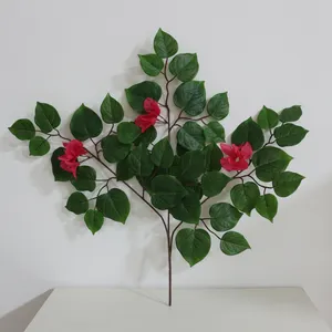 Vente en gros de douzaines de fleur de bougainvilla, branche de feuilles de fleurs pour la décoration de la maison