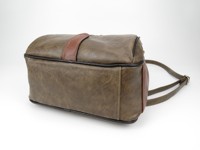 Sac à dos/sac à main en cuir PU léger et imperméable pour femme, taille moyenne, à la mode, avec fermeture éclair et bandoulière unique