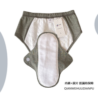 Japanische Größe 100CC Inkontinenzunterwäsche für Senioren aus Baumwolle mit TPU-Wasserschutz, austauschbare Windel, mittlere Taillenhöhe, waschbarer Slip