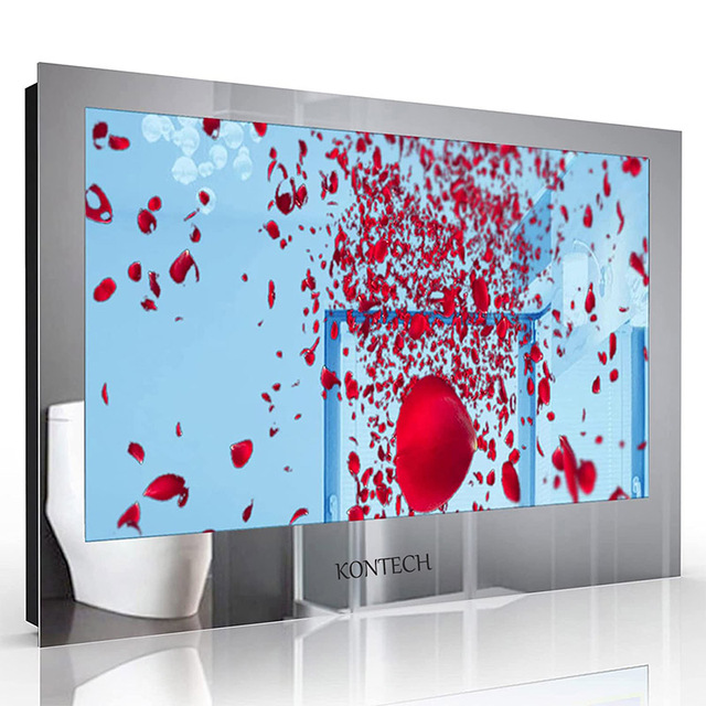 21-85 Inches Smart Electric Mirror Built in Brightness 500 Full HD LED TV for Bathroom Shower Waterproof ATSC Tuner WiFi