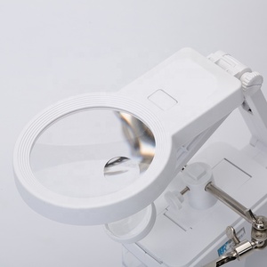 TH-7026 Desktop Vergrootglas Helpende Handen Professionele Tafel Led Vergrootglas Laboratorium Vergrootglas <span class=keywords><strong>Lamp</strong></span> - Product Image 3
