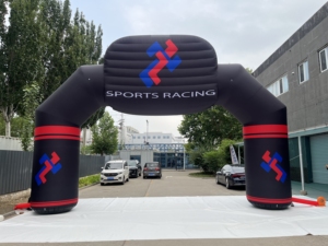Gapura Inflatable Oxford Tahan Lama untuk Masuk dan Keluar, Dilengkapi Banner Sponsor untuk Iklan, Cocok untuk Start Finish Lomba Marathon - Product Image 5