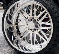 Jantes forgées personnalisées polies JC Deep Dish 6 ou 8 trous, 20, 22, 24, 26, 28 pouces pour Ford F-150 F-250 F-350 Raptor