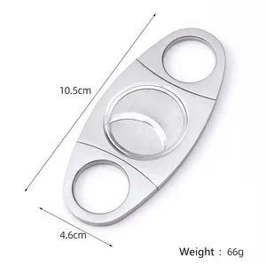 공장 사용자 정의 도매 완벽한 더블 링 단두대 저렴한 스테인레스 스틸 시가 커터