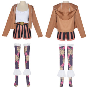 Coolmanyuan Jewelry Bonney Disfraz de Cosplay para Mujer Adulta, Conjunto de Top, Pantalones Cortos y Chaqueta de Anime - Product Image 5