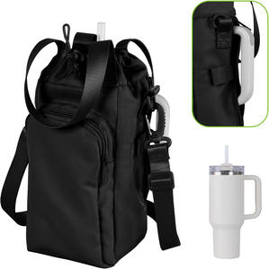 Bolsa Portabotellas de Agua con Bolsillo para Teléfono, Portabotellas de Agua de 32oz/40oz con Correa de Hombro Ajustable, Bolsa Bandolera - Product Image 5