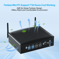 HYSTOU Mini ordinateur industriel 8 Ports USB double LAN HD I PC sans ventilateur I3-10110U I5-10310U I7-10610U Win10/11 Mini ordinateur de bureau