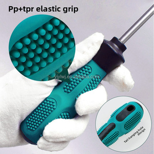 Bán hàng nóng công cụ tuốc nơ vít phần cứng 10 trong 1 với tay cầm màu xanh lá cây, bao gồm Phillips và tua vít thủ công Đầu Phẳng - Product Image 5