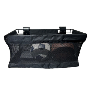 Schwarze Nylon Mesh Net Tasche Golf Tennis Lagerung Einfache Installation Große Kapazität Lager regal Fitness studio Wand halterung Hängende Kugel halter - Product Image 2
