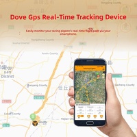 GPS pour oiseaux ultra léger 5,4 g, compétition professionnelle, longue durée de vie de la batterie, double positionnement, suivi en temps réel, localisateur de bague de patte pour animaux de compagnie avec précision de 2 cm