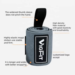 위장 무늬 웨이트 리프팅 손목 밴드 조절 가능한 헬스 피트니스 파워 리프팅 손목 보호대 - Product Image 6