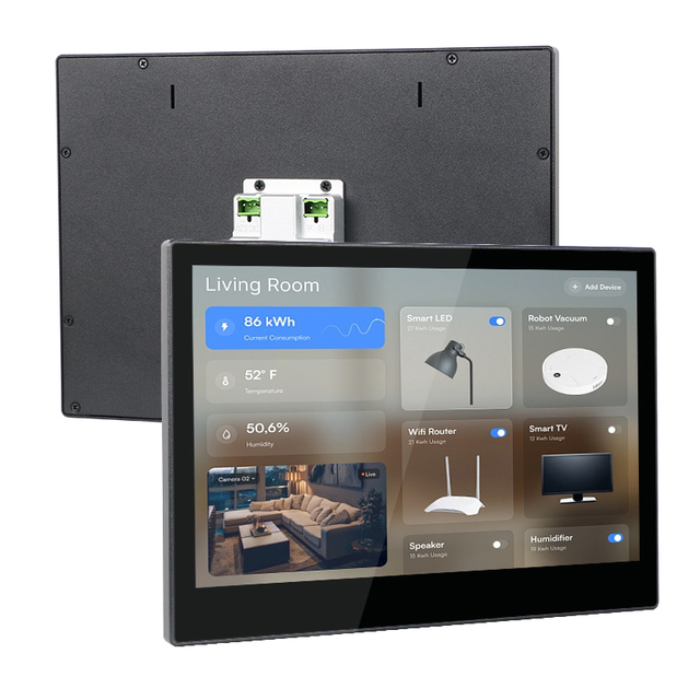 10.1 Inch Smart Home Control Panel Android 11 Tablet with POE & WIFI Switch IPS Display Touch Screen Wall Mount Bar Design