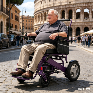 Fauteuil roulant robuste 200 kg avec moteur sans balais, chaise de mobilité pliable et portable pour utilisateurs corpulents et grands HBS0122 Notre fauteuil roulant bariatrique - Product Image 1
