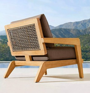 Divano <span class=keywords><strong>da</strong></span> Esterno per Patio e Terrazza, Stile Nordico, Moderno e Semplice, con Rivestimento Rimovibile Impermeabile e Anticorrosione - Product Image 3