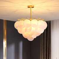 Lustre suspendu LED contemporain nordique à anneau doré en fer et acrylique, réglable en hauteur, blanc chaud, dimmable, taille moyenne, pour salon