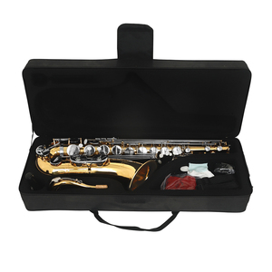 <span class=keywords><strong>Saxophone</strong></span> <span class=keywords><strong>ténor</strong></span> SLADE Factory, prix bas, professionnel, en laiton doré, couleur dorée, clés argentées - Product Image 5