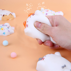 New Lying Cute Cat Squishy Toy - TPR - Super Soft - for Stress Relief Creative Gift <b>Fun</b> and Relaxation for All Ages - Product Image 2