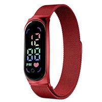Montre numérique LED tendance à succès, en alliage, pour homme, femme et enfant, montre électronique, cadeau, montre de sport étanche