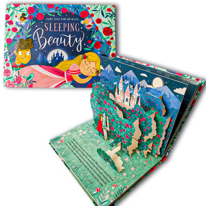 Impresión de libro emergente 3D personalizada para niños, diseño de libro de cuentos interactivo DIY de tapa dura con diseño de cuento de hadas - Product Image 1