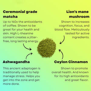 Té Matcha en Polvo Orgánico OEM con <span class=keywords><strong>Ashwagandha</strong></span> y Hongos - Product Image 4