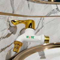 Kt-166 populaire marché du moyen-orient PPR fer poignée filetage mâle robinet robinet d'eau pour cuisine en plastique bassin robinet doré