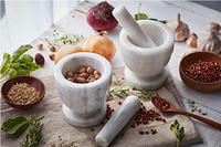 Écraseur d'ail en marbre gris/noir écologique, directement de l'usine, broyeur d'épices et de melon pour cuisine, taille personnalisable, emballage en boîte