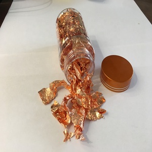 Золотые хлопья, листовой кусок, серебряная медь, ломающий лист, хлопья для ногтей, в технике отливки фрагментов листового золота - Product Image 5