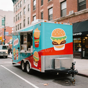 2025 Outdoor Kiosk Mexican Ice Cream <b>Cart</b> For Sale Mobile Snack Food Trailer Fully Equipped - Product Image 1