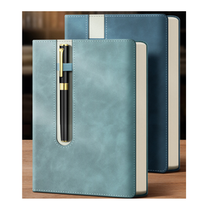 Biểu Tượng Tùy Chỉnh Máy Tính Xách Tay A5 B5 Bìa Cứng Da Tạp Chí Được Xây Dựng-Trong Bút Khe Cắm Chủ Đề May Phổ Biến Cross-Biên Giới Máy Tính Xách Tay - Product Image 1