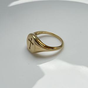 Anillo de sello con diseño de Cruz de fe, joyería religiosa de Plata de Ley 925 para hombres y mujeres - Product Image 4