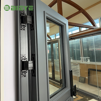 Puerta de Vidrio Abatible de Doble Apertura Estilo Francés para Exteriores de Casa, Diseño Moderno Personalizado
