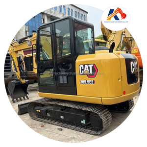 Caterpillar d'occasion pour 305.5 Mini pelle sur chenilles Modèle CAT 305.5E2 en état d'origine Poids en ordre de marche de 5 tonnes - Product Image 1