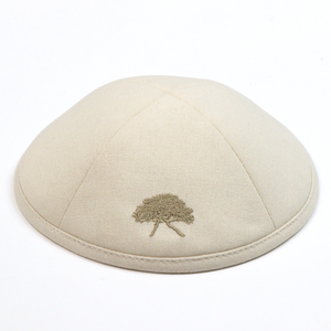 <span class=keywords><strong>Kippa</strong></span> juive en lin brodée <span class=keywords><strong>Kippa</strong></span> avec impression de logo personnalisé - Product Image 3