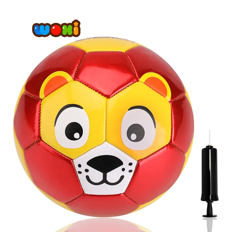 Cute cartoon picture football pump soccer ball size 2 kids play balls