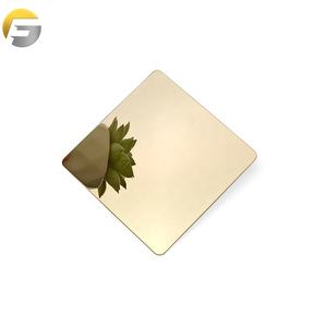 Feuille décorative en titane doré CL13 8K finition miroir 8K feuille d'acier inoxydable revêtue de Pvd plaque 304 - Product Image 6