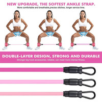 Bandes de Résistance Cheville Personnalisables pour Entraînement de Vitesse et d'Agilité Hommes et Femmes – Néoprène et Latex, Résistance Moyenne, Durables
