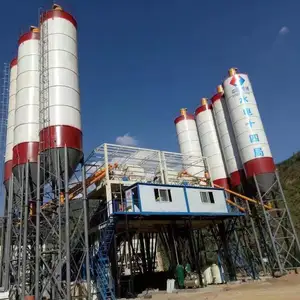 Factory Manufacture HZS120 Small Mix Mini 120m3 Concrete Batching Plant Low Energy Consumption Concrete Mixer Plant