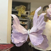 Nouveau design papillon géant violet série pour la décoration de mariage fantaisie de mariage décorée de papillons géants