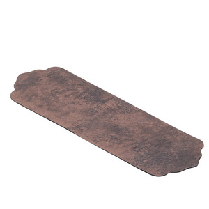 Leather Dry Foam Mat Tea <b>Table</b> <b>Runner</b> Red Brown Fabric Home Use Zen Style Kung Fu Tea Accessory - Product Image 5