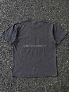 Camiseta de alta calidad con efecto acid wash, desgastada y descolorida, 100% algodón para hombre, camiseta personalizada con efecto acid wash para hombre - Product Image 2