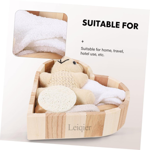 Set de Esponjas de Lufa con Logotipo Personalizado, Kit de Regalo para Exfoliación Corporal, con Cepillos de Baño de Lufa y Esponjas Exfoliantes - Product Image 6