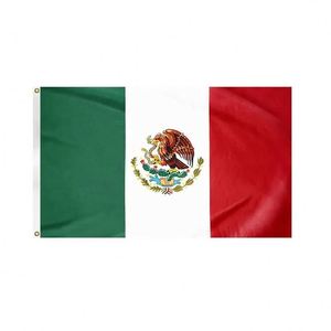 Productos de tendencia caliente Poliéster Impreso personalizado 3x5 pies 90x150cm Banderas nacionales De México Bandera - Product Image 2