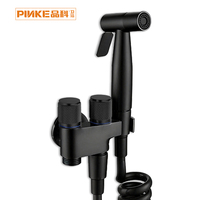 Pistolet de pulvérisation WC, ensemble douchette bidet en alliage de zinc haute pression, fixation murale, portable, pour salle de bain, hôtel, villa, installation facile