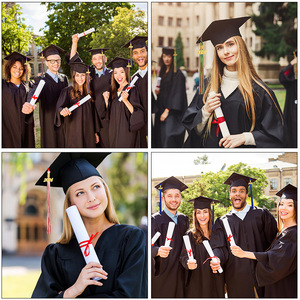 ชุดครุยวิทยฐานะปริญญาตรีแบบกำหนดเอง <span class=keywords><strong>ป</strong></span>ี 2026 พร้อมสายสะพายและหมวก ชุดครุยวิทยฐานะ 3 ชิ้น พร้อมผ้าคลุมไหล่ สำหรับพิธีรับปริญญา - Product Image 5