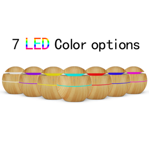 130ml 미니 우드 그레인 USB 초음파 공기 쿨 미스트 가습기 7 색 Led 라이트 오일 디퓨저 - Product Image 6